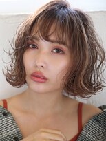 アース 上野店(HAIR&MAKE EARTH) 色っぽ大人ウェービーボブ【上野　美容室】
