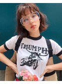 【UNU】デニム×Tシャツと相性◎デザインパーマ♪