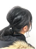 簡単ポニーテール
