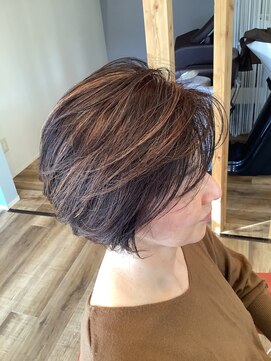 オルオルヘアポケット(Olu Olu hair pocket) ナチュラルハイライト大人ボブ