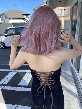 エイチ(H) ハイトーンピンク/ペールピンク/wカラー/ブリーチオンカラー