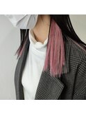 #インナー #オレンジベージュ #インナーカラー #ピンクカラー