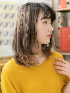 カバーヘア ブリス 北浦和(COVER HAIR bliss) ★外国人風バリアージュハイライトこなれミディ20代30代40代★9