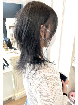 キャアリー(Caary) 福山美容室caary大人気イルミナカラー ダークグレージュウルフ