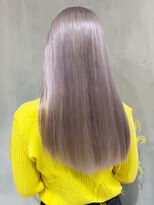 アルバム 渋谷パルコ(ALBUM) シルバーラベンダー_チェリーブラウンフェミニンロング_ba383073