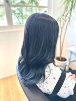 エルベ  茨大前店(elve)&nbsp;ブリーチなし×ブルーブラック