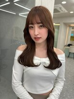 ロンド マーレ 天神大名店(Lond mare) ピンクブラウン/暖色カラー/カシスピンク/韓国ヘア/顔周りカット