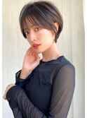 ショートボブ髪型30代40代50代前髪あり前髪なし面長丸顔【倉田】