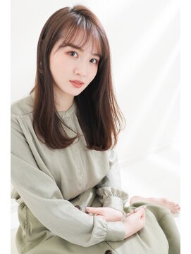 コリ 氷川台店(cori) ロブヘア/オリーブベージュ/ロングレイヤー/鎖骨ミディアム