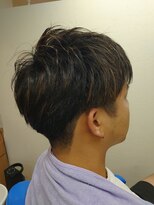 スマイル(Smile)&nbsp;束感マッシュ ショート ツーブロック フェード ビジネススタイル