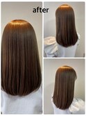 髪質改善カラーヘアエステ 必要に応じた栄養分配合
