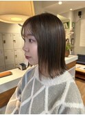 オリーブベージュ×ボブ☆
