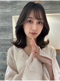 ダークグレージュ くびれヘア 【肥田亜沙美】