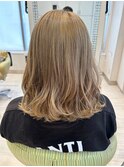 20代30代大人可愛いダブルカラーブリーチハイトーンカラー