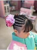 コーンロウ＊編み込み