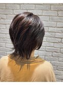 ウルフヘアスタイル