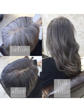 ヴィアスヘアー(vias hair) 【白髪活かし】白髪で遊べるシルバーグレー