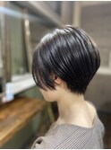 暗髪グレージュ◎大人ショート