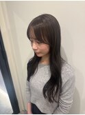 顔まわりカット/オリーブグレージュ