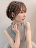 ミニウルフレイヤーカット顔周りカット前髪カットショート錦糸町
