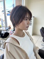 ハピネス 西大寺店(Happiness)&nbsp;ショートカット×ひし形ショートボブ×前髪あり30代40代50代