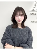 アマトウキョウスマートサロン(AMA TOKYO×Smart Salon)&nbsp;韓国ヘア　レイヤーカット　顔まわり