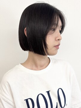 モリオフロムロンドン 松戸店(Morio from London) 【モリオ松戸　石山】大人可愛い黒髪ボブナチュラルボブぷつっと