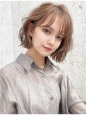 《Agu hair》ワンホンウェーブボブ×numberA.アクアバームセラム