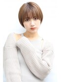 ショートボブ/20代/30代/40代/ワンカール/くびれヘア/小顔