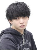 平成ウルフソフトツイストパーマ無造作束感ショートmen's