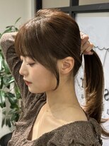 エストアール フクオカ 福岡博多店(est-r. Fukuoka)&nbsp;結べるレイヤーカット/ベージュカラー/博多