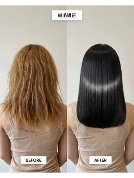 SENJYU 名古屋 名駅【髪質改善 縮毛矯正 白髪ぼかし特化サロン】【4月中旬～(予定)】 髪質改善 縮毛矯正ミディアム/名古屋駅