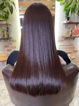 クライブ ヘアー 千葉中央店(CRiB hair)の写真/『エアーストレート』で扱いやすい、自然な仕上がりに☆簡単にまとまるから毎日のお手入れも簡単に♪