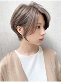 ワンカール斜めバングセミディクールショート前髪イメチェン