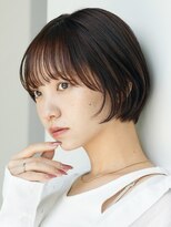 ソワネ 表参道(soigne) 表参道白髪ぼかしウルフショートボブベージュアッシュグレージュ