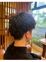 バグスドゥア(Bagus dua) リバースセンターパートメンズラフカール1.30