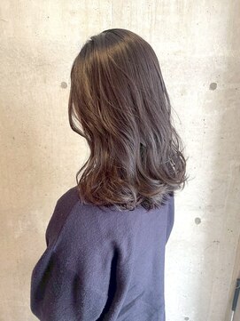 ロッカヘアエジェ(ROCCA hair eje.) ハイライトカラーエレガントブラウンミディ