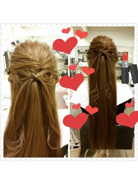 ヘアメイク アンク ストレートアレンジ