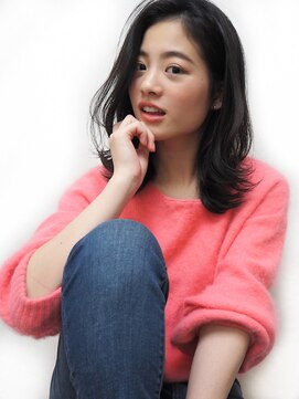 コルソ ケーツー 梅田 茶屋町(corso k-two) 《ダークグレー》ハネ感がカワイイ愛されミディ【茶屋町】