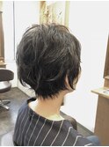 ナチュラルウェーブショート