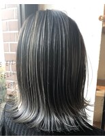 エイト 福岡天神店(EIGHT fukuoka)&nbsp;【EIGHT福岡】nabe_コントラスト上質バレイヤージュシルバー