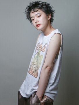 テトヘアー(teto hair) short［黒髪・ワンカール。くせ毛風パーマ］