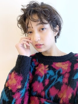 アルバム 銀座(ALBUM GINZA) ショートアレンジ_スリークボブ厚めバングローライト_47499