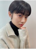 耳掛け丸みマッシュショート*