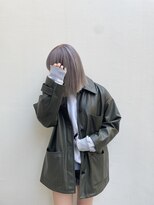 シャロン(SHARON)&nbsp;【SHARON原宿】ミディアムスタイル×アッシュグレージュ