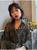 色っぽ外はねボブ×インナーベージュ