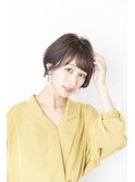 レッドブラウン/イメチェン/ハッシュカット/似合わせカット/銀座