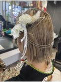 【札幌平岡 ヘアセット 藤原有貴】