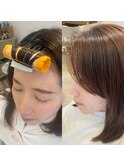 ナチュラル前髪縮毛矯正