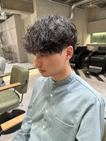 ゼスト リル 新宿(ZEST lill)&nbsp;シャドウパーマ 無造作パーマ くせ毛風 新宿 塩澤太一